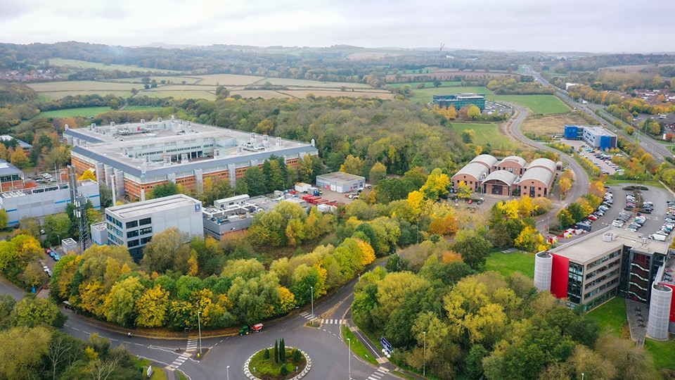 Aerial view of ֱapp Science and Enterprise Park (LUSEP)